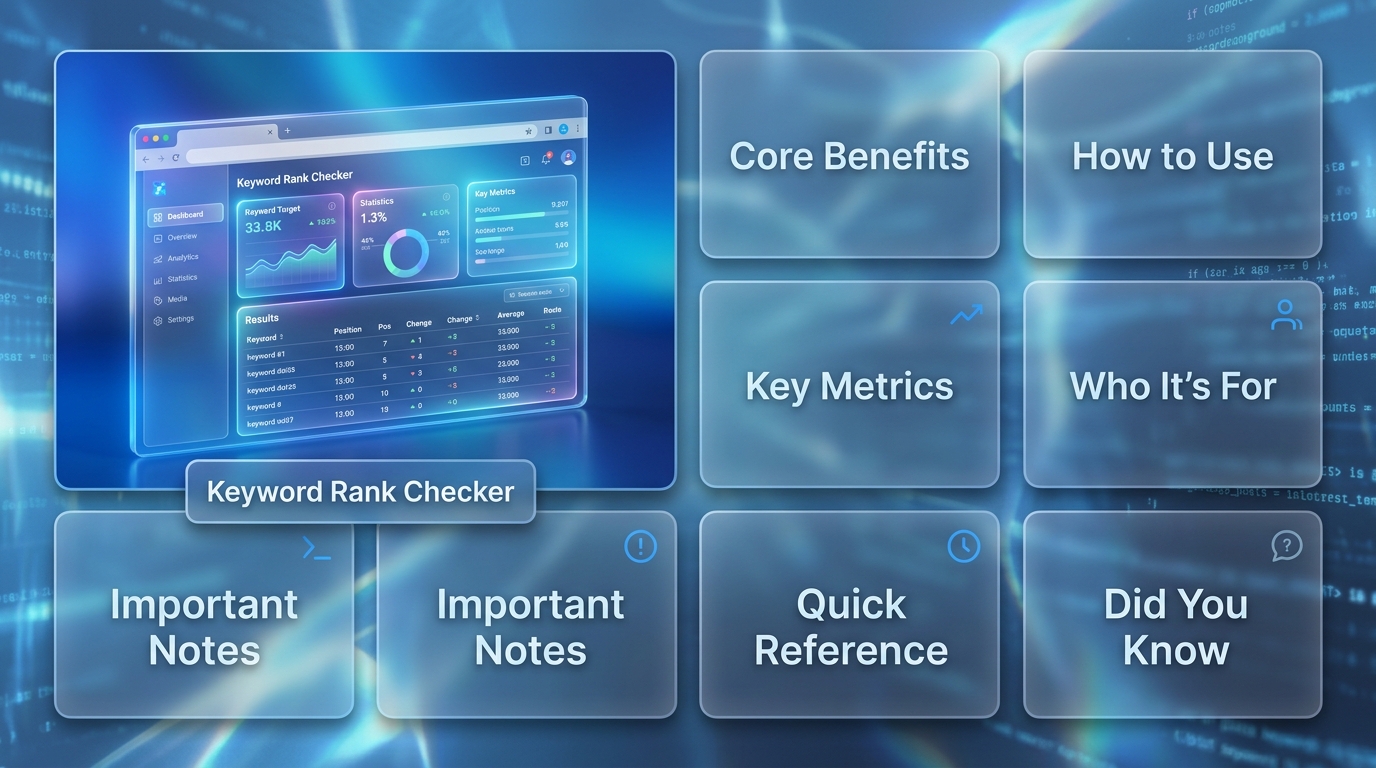 Rank Checker Interface